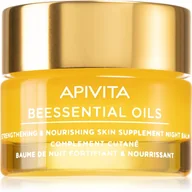 Kremy do twarzy - APIVITA Beessential Oils Strengthening & Nourishing Skin Supplement Night Balm  15 ml - miniaturka - grafika 1