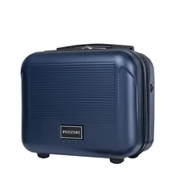 Kosmetyczki, organizery i kuferki - Kufer twardy PUCCINI CORFU ABSQM016 7A Granatowy - miniaturka - grafika 1