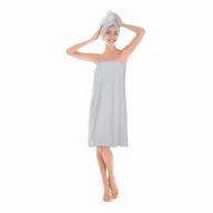 Ręczniki - PAREO DO SAUNY NA PLAŻĘ RĘCZNIK KĄPIELOWY DLA KOBIET DAMSKI ACTIVE S/M - miniaturka - grafika 1