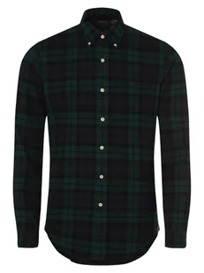 Polo Ralph Lauren Koszula męska - Custom Fit Mężczyźni Modern Fit Bawełna zielony|niebieski w kratkę, S - Koszule męskie - miniaturka - grafika 1