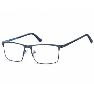 Okulary zerówki korekcyjne Nerd Prostokątne Flex 909C granatowe - Okulary korekcyjne, oprawki, szkła - miniaturka - grafika 1