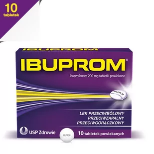 US Pharmacia Ibuprom 200mg 10 szt. - Przeziębienie i grypa - miniaturka - grafika 1