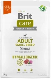 BRIT CARE Dog Hypoallergenic Adult Small Breed Lamb 3kg