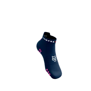 COMPRESSPORT Skarpetki do biegania krótkie ProRacing Socks V4 mood indigo/magenta - Skarpetki sportowe męskie - miniaturka - grafika 7