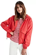 Kurtki damskie - DeFacto Damska kurtka przeciwdeszczowa Softshell (czerwona, XS), czerwony - miniaturka - grafika 1