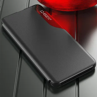 Eco Leather View Case elegancki futerał etui z klapką i funkcją podstawki Samsung Galaxy S22+ (S22 Plus) czarny - Etui i futerały do telefonów - miniaturka - grafika 11