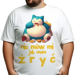 Piżama Męska Biały T-Shirt + Czarne Spodnie NIE MÓW MI JAK MAM ŻRYĆ Wz XXL - Piżamy damskie Piżama Męska Biały T-Shirt + Czarne Spodnie NIE MÓW MI JAK MAM ŻRYĆ Wz XXL - Piżamy damskie - miniaturka - grafika 1