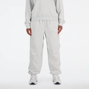 Spodnie damskie New Balance WP41513AHH szare - Spodnie sportowe damskie - miniaturka - grafika 1