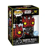 Figurki dla dzieci - Funko POP!, figurka kolekcjonerska, Star Wars: PM 25th - Darth Maul(Retro) - miniaturka - grafika 1