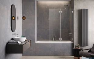 Radaway Essenza Pro Brushed Nickel Pnd II parawan nawannowy 110cm prawy szczotkowany nikiel 10102110-91-01R - Akcesoria do armatury i ceramiki - miniaturka - grafika 3