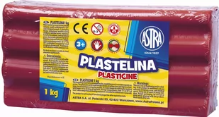 Astra Plastelina 1kg biała luz AZ6183 - Masy plastyczne - miniaturka - grafika 1