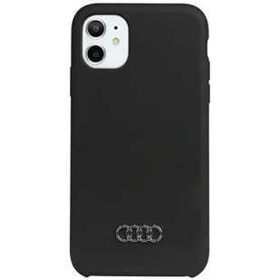 Audi Silicone Case iPhone 11 / Xr 6.1" czarny/black hardcase AU-LSRIP11-Q3/D1-BK - Etui i futerały do telefonów - miniaturka - grafika 7