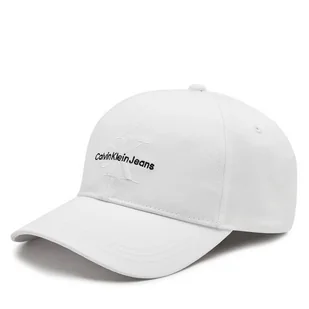 Czapka z daszkiem Calvin Klein Monologo Embro K50K512180 Biały - Czapki męskie - miniaturka - grafika 1