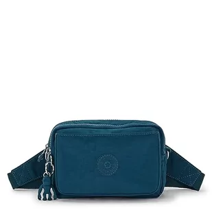 Kipling Abanu Multi Mały Crossbody Zamienny do Talii, z Odpinanymi Paskami, 19 x 13 x 8, Cosmic Emerald, Zielony - Torebki damskie - miniaturka - grafika 1