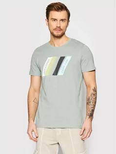 Koszulki męskie - Jones Jack T-Shirt Connor 12205428 Szary Regular Fit - grafika 1