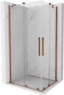 Kabiny prysznicowe - Mexen Velar Duo kabina prysznicowa rozsuwana 90x80 cm, transparent, różowe złoto - 871-090-080-02-60 - miniaturka - grafika 1