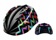 Kaski rowerowe - Kask rowerowy dla dziecka B-SKIN KIDY PROZIGZAG M - miniaturka - grafika 1