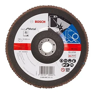 Bosch tarcza szlifierska Metal top 180mm 40 tkanina wypukła - Materiały ścierne - miniaturka - grafika 1
