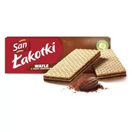 Batoniki - San Łakotki Wafle o smaku czekoladowym 146 g - miniaturka - grafika 1
