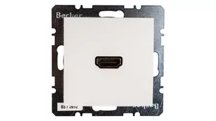 Hager Polo Berker/B.Kwadrat Gniazdo HDMI śnieżnobiale połysk S.1/B.3/B.7 Glas 3315428989 0001-00000-43691 [4350730] - Gniazdka elektryczne - miniaturka - grafika 1