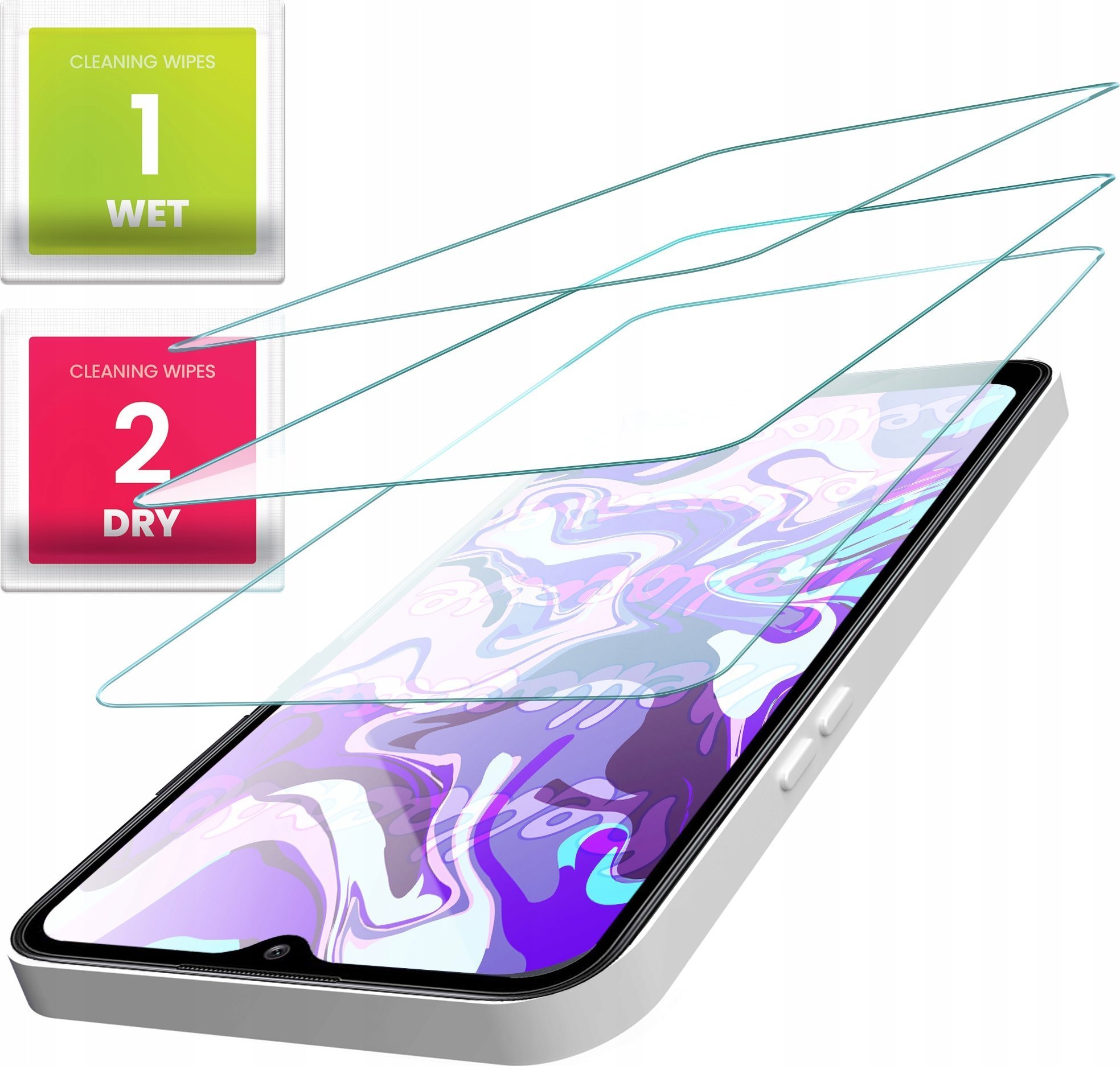 Hello Case 3-PAK Szkło Hartowane do Samsung Galaxy A20s szybka 9H, płaskie, ochronne