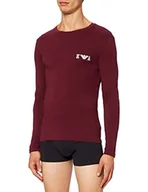 Koszulki męskie - Emporio Armani Męski t-shirt Bold Monogram, Garnetred, S - miniaturka - grafika 1