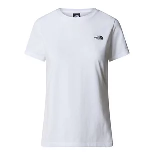 Koszulka The North Face Simple Dome 0A87NHFN41 - biała - Koszulki i topy damskie - miniaturka - grafika 1