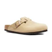 Klapki i japonki męskie - Birkenstock Skórzane mule Boston - miniaturka - grafika 1