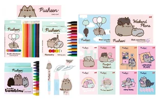 Wyprawka szkolna, zestaw plastyczny PUSHEEN-10 elementów - Przybory szkolne - miniaturka - grafika 1