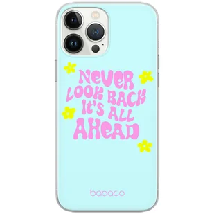 Etui do Apple IPHONE 5/5S/SE Never look back 005 Babaco Nadruk pełny Niebieski - Etui i futerały do telefonów - miniaturka - grafika 1