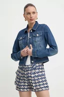 Kurtki damskie - Morgan kurtka jeansowa VPIM damska kolor niebieski przejściowa VPIM - miniaturka - grafika 1