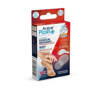 ACTIVE PLAST Plastry na kurzajki i brodawki, 16 szt. - Problemy skórne - miniaturka - grafika 1