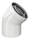 Kominy i akcesoria - Kolano PP/AL 45° 60x100 mm - miniaturka - grafika 1