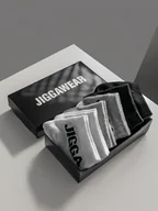 Skarpetki męskie - Zestaw 6 Par Niskich Skarpet Czarny / Biały / Szary Jigga Wear Classic Name uni - miniaturka - grafika 1