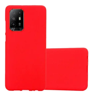 Etui Pokrowiec Do Oppo A94 5G Obudowa w FROST CZERWONY TPU Silikon Case Cover Ochronny Plecki Cadorabo - Etui i futerały do telefonów - miniaturka - grafika 1