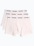 Majtki męskie - Calvin Klein Obcisłe bokserki pakowane po 3 szt. Mężczyźni Dżersej biały jednolity, S - miniaturka - grafika 1