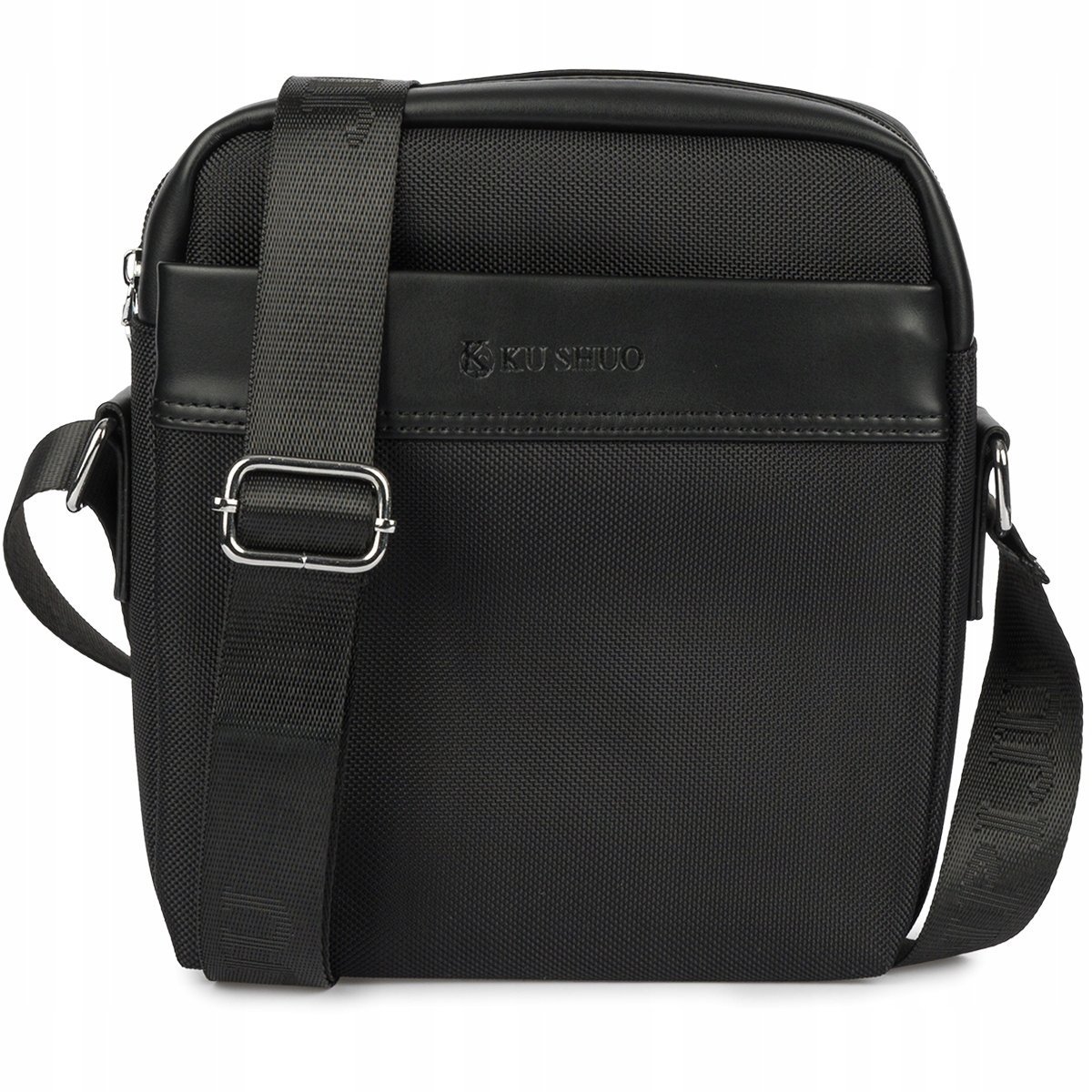 Torba Saszetka Męska Na Ramię Elegancka Torebka Raportówka Pojemna Czarna