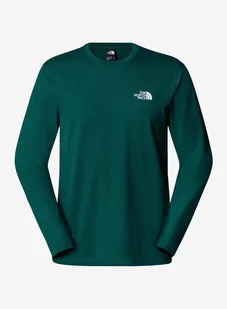 Bluza bez kaptura The North Face L/S Simple Dome Tee - deep nori - Bluzy sportowe męskie - miniaturka - grafika 1