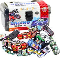 Samochody i pojazdy dla dzieci - Qulki DUŻY ZESTAW SAMOCHODÓW RESORKI resoraki W WALIZCE AUTKA autko z napędem - miniaturka - grafika 1