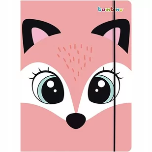 Teczka z gumką A4 kartonowa lakierowana 300g BAMBINO FOX 1szt. - Teczki i skoroszyty - miniaturka - grafika 1