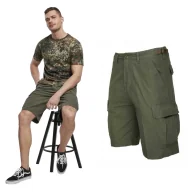 Odzież taktyczna i umundurowanie - Spodnie Short BRANDIT BDU Ripstop Olive  L - miniaturka - grafika 1