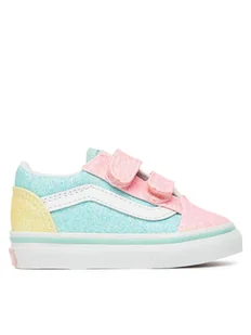 Vans Tenisówki Old Skool V VN000CS6ZQP1 Kolorowy - Buty dla dziewczynek - miniaturka - grafika 1