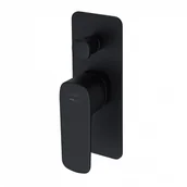 Baterie podtynkowe - CERSANIT CERSANIT S951-373 BATERIA WAN-NATR PODTYNKOWA LARGA Z BOKSEM CZARNA - miniaturka - grafika 1