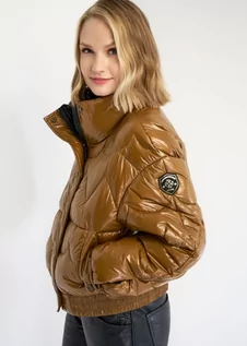 Kurtki damskie - Kurtka jesienna damska bomber jacket - grafika 1