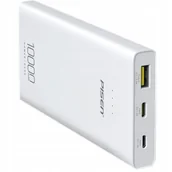 Powerbanki - Powerbank Ts-D324 10000Mah 12W Pd Qc Usb Micro Usb C Biały Do Iphone Apple - miniaturka - grafika 1