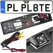 Kamery cofania - Kamera Cofania Led W Ramce Tablicy Rejestracyjnej Szeroki Kąt Parkowania - miniaturka - grafika 1