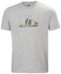 Helly Hansen Męski T-shirt Nord Graphic, 950 szary melanż, S - Koszulki męskie - miniaturka - grafika 1