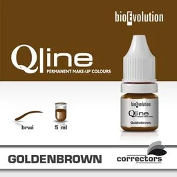 Pigment Bioevolution Golden brown - Qline - 5ml - Pozostałe akcesoria kosmetyczne - miniaturka - grafika 1