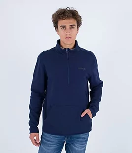 Hurley Męska bluza polarowa O&o Track, obsydianowa, S, Obsidian, S - Bluzy męskie - miniaturka - grafika 1