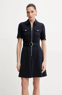 Morgan sukienka RABIK kolor granatowy mini rozkloszowana RABIK - Sukienki - miniaturka - grafika 1